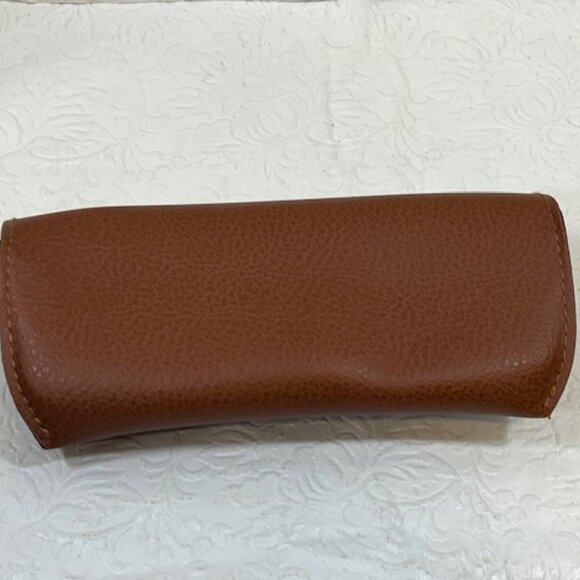 NEW Ray-Ban Sunglasses Soft Leather Brown Case 6.7" - Picture 6 of 14